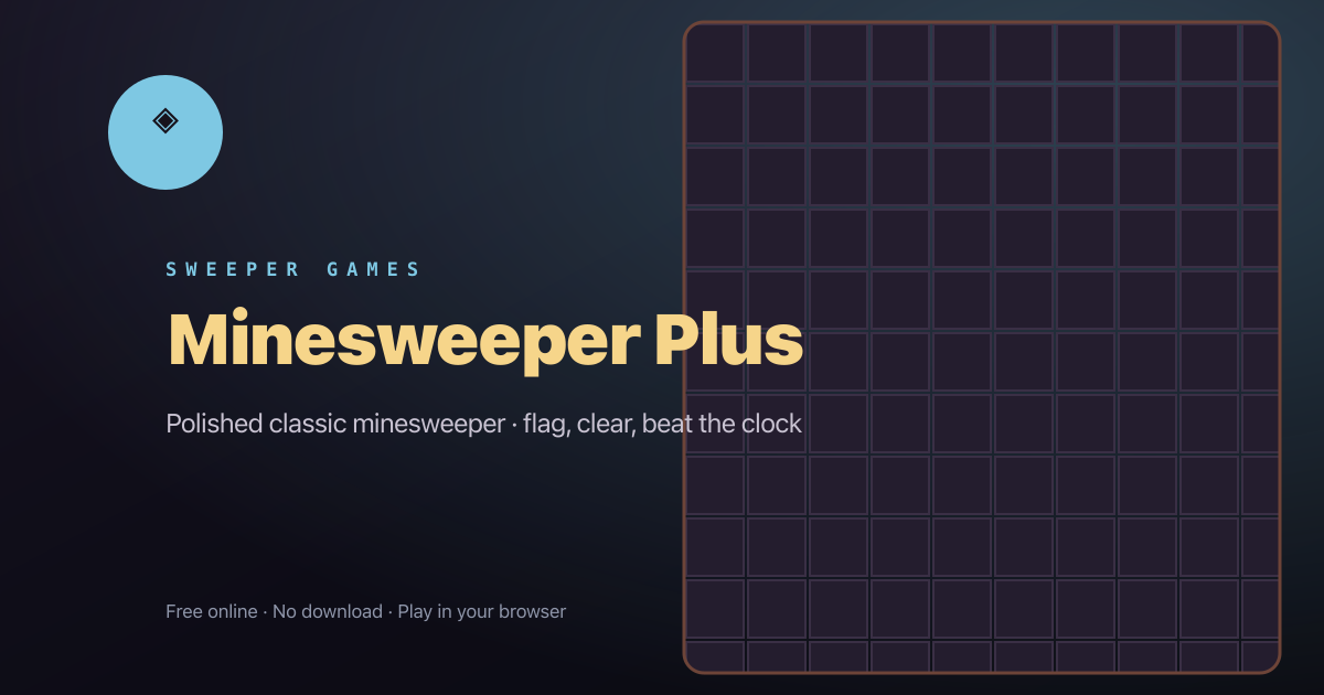 Minesweeper Plus — play free online